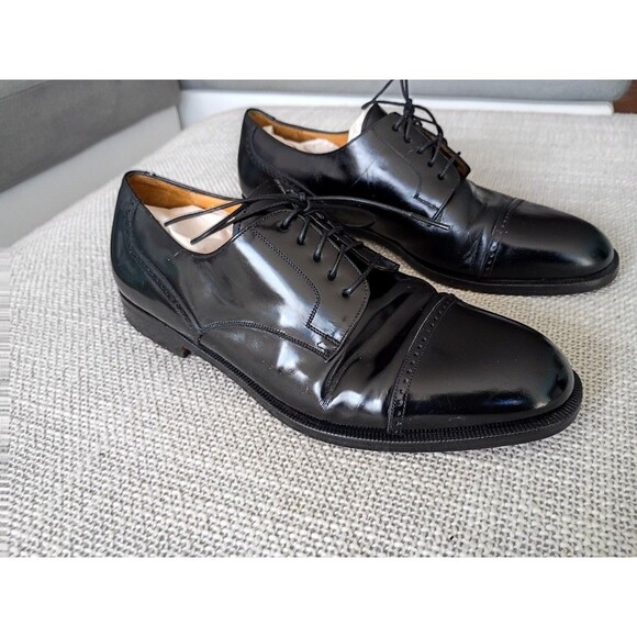 Mezlan Black Leather Cap Toe Oxford Dress Shoes – Men’s 8.5W - Picture 7 of 15